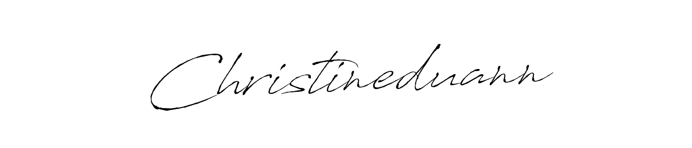Design your own signature with our free online signature maker. With this signature software, you can create a handwritten (Antro_Vectra) signature for name Christineduann. Christineduann signature style 6 images and pictures png