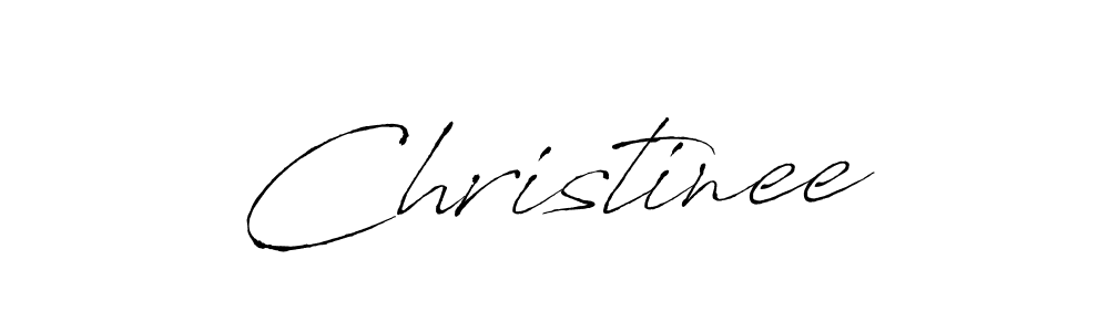 The best way (Antro_Vectra) to make a short signature is to pick only two or three words in your name. The name Christinee include a total of six letters. For converting this name. Christinee signature style 6 images and pictures png