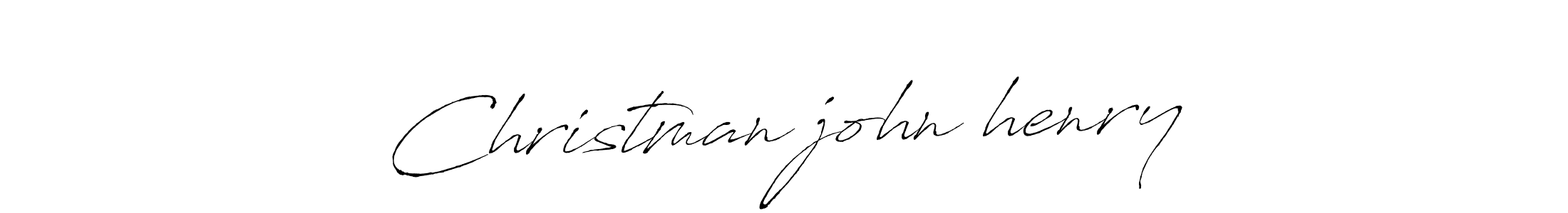 Make a beautiful signature design for name Christman john henry. With this signature (Antro_Vectra) style, you can create a handwritten signature for free. Christman john henry signature style 6 images and pictures png