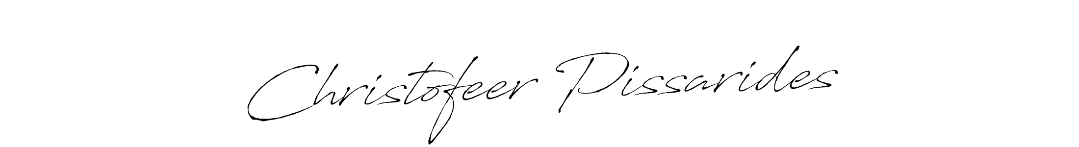 Design your own signature with our free online signature maker. With this signature software, you can create a handwritten (Antro_Vectra) signature for name Christofeer Pissarides. Christofeer Pissarides signature style 6 images and pictures png
