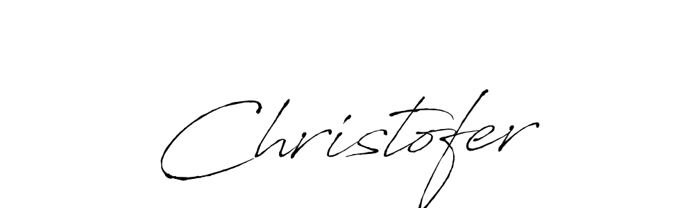 Design your own signature with our free online signature maker. With this signature software, you can create a handwritten (Antro_Vectra) signature for name Christofer. Christofer signature style 6 images and pictures png