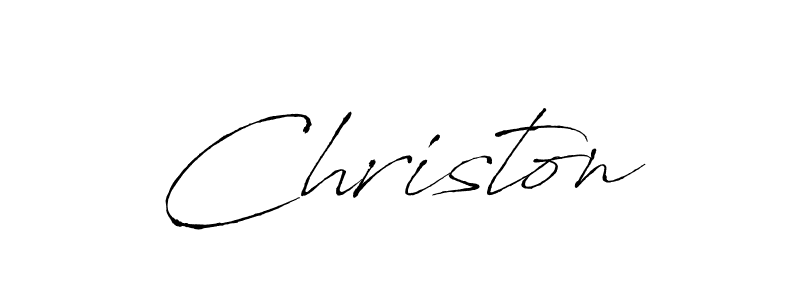 How to make Christon signature? Antro_Vectra is a professional autograph style. Create handwritten signature for Christon name. Christon signature style 6 images and pictures png