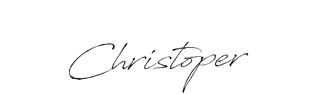 Also we have Christoper name is the best signature style. Create professional handwritten signature collection using Antro_Vectra autograph style. Christoper signature style 6 images and pictures png