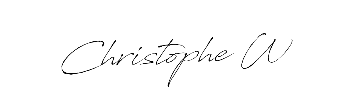 This is the best signature style for the Christophe W name. Also you like these signature font (Antro_Vectra). Mix name signature. Christophe W signature style 6 images and pictures png