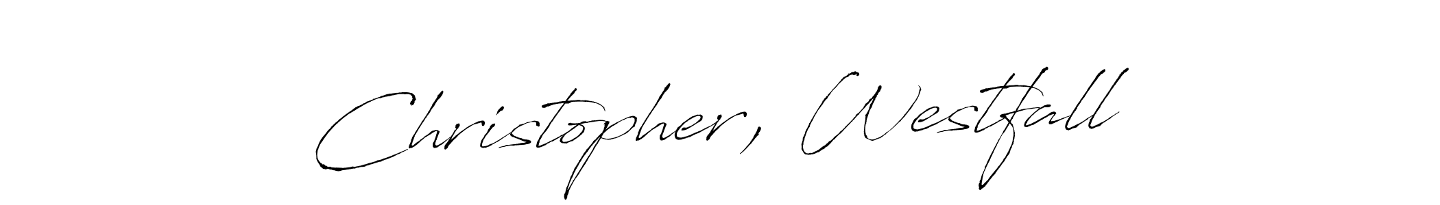 How to make Christopher, Westfall signature? Antro_Vectra is a professional autograph style. Create handwritten signature for Christopher, Westfall name. Christopher, Westfall signature style 6 images and pictures png