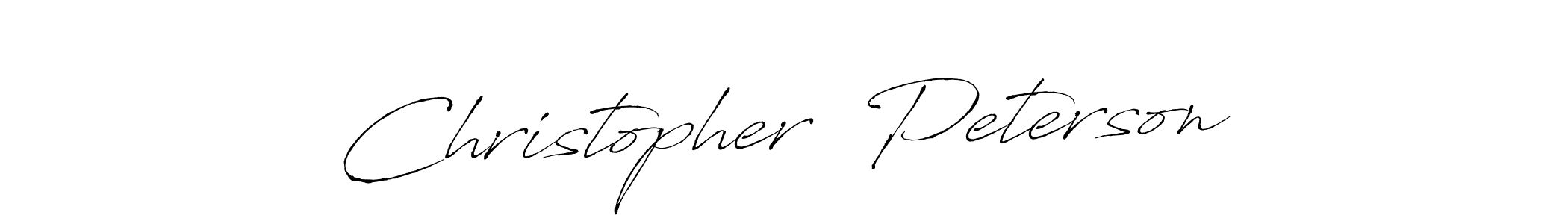 Design your own signature with our free online signature maker. With this signature software, you can create a handwritten (Antro_Vectra) signature for name Christopher  Peterson. Christopher  Peterson signature style 6 images and pictures png