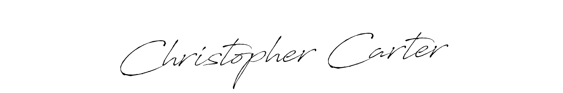 Christopher Carter stylish signature style. Best Handwritten Sign (Antro_Vectra) for my name. Handwritten Signature Collection Ideas for my name Christopher Carter. Christopher Carter signature style 6 images and pictures png