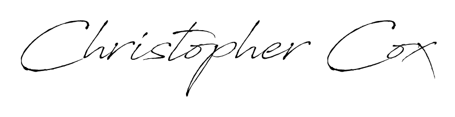 Build your personal autograph collection for name Christopher Cox with Antro_Vectra design. Browse, select, and save your favorites. Christopher Cox signature style 6 images and pictures png