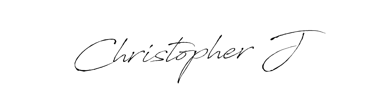 Use a signature maker to create a handwritten signature online. With this signature software, you can design (Antro_Vectra) your own signature for name Christopher J. Christopher J signature style 6 images and pictures png