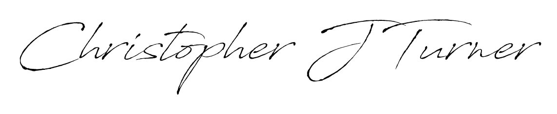 Achieve flawless digital penmanship with Christopher J Turner name in Antro_Vectra font. The perfect tool for creating online signatures. Christopher J Turner signature style 6 images and pictures png