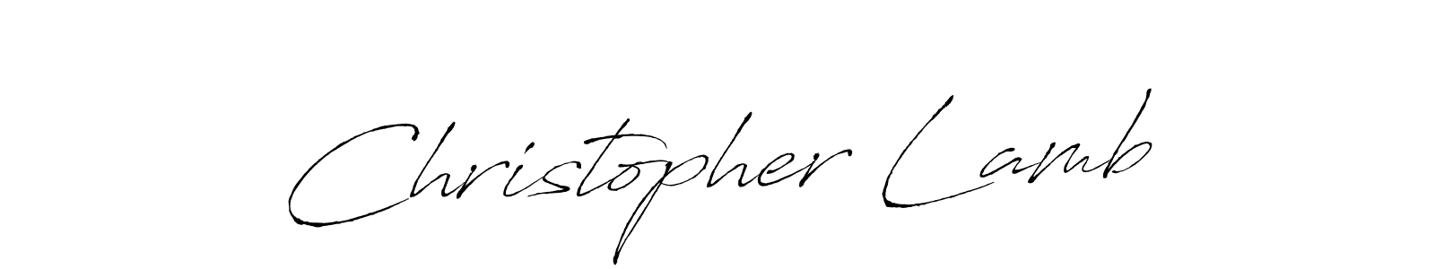 Make a beautiful signature design for name Christopher Lamb. With this signature (Antro_Vectra) style, you can create a handwritten signature for free. Christopher Lamb signature style 6 images and pictures png