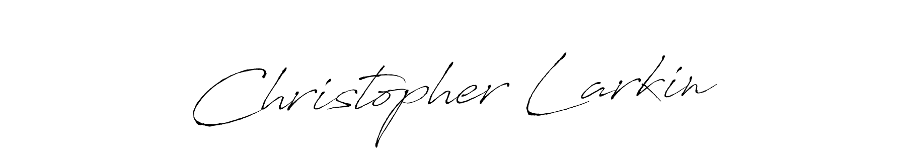 Christopher Larkin stylish signature style. Best Handwritten Sign (Antro_Vectra) for my name. Handwritten Signature Collection Ideas for my name Christopher Larkin. Christopher Larkin signature style 6 images and pictures png