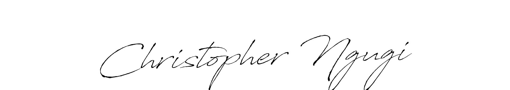 Christopher Ngugi stylish signature style. Best Handwritten Sign (Antro_Vectra) for my name. Handwritten Signature Collection Ideas for my name Christopher Ngugi. Christopher Ngugi signature style 6 images and pictures png