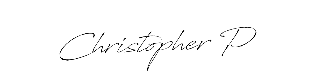 It looks lik you need a new signature style for name Christopher P. Design unique handwritten (Antro_Vectra) signature with our free signature maker in just a few clicks. Christopher P signature style 6 images and pictures png