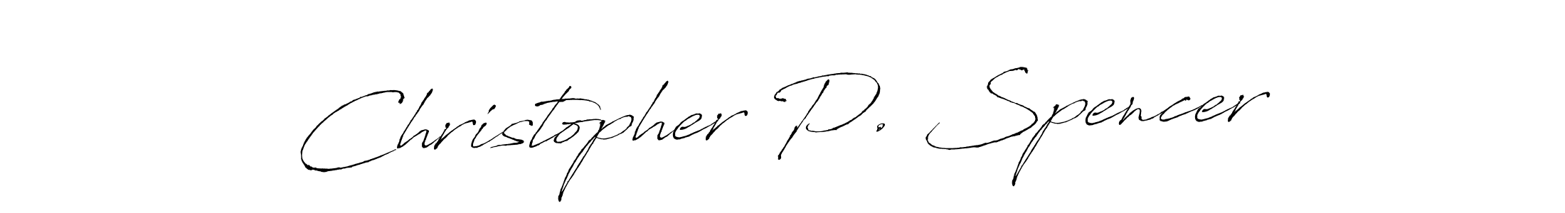 Antro_Vectra is a professional signature style that is perfect for those who want to add a touch of class to their signature. It is also a great choice for those who want to make their signature more unique. Get Christopher P. Spencer name to fancy signature for free. Christopher P. Spencer signature style 6 images and pictures png