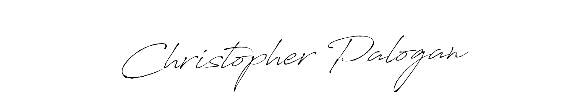 The best way (Antro_Vectra) to make a short signature is to pick only two or three words in your name. The name Christopher Palogan include a total of six letters. For converting this name. Christopher Palogan signature style 6 images and pictures png