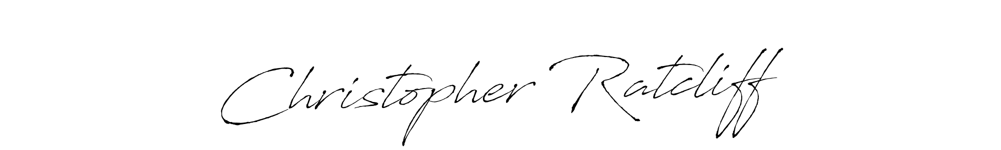 Make a beautiful signature design for name Christopher Ratcliff. With this signature (Antro_Vectra) style, you can create a handwritten signature for free. Christopher Ratcliff signature style 6 images and pictures png