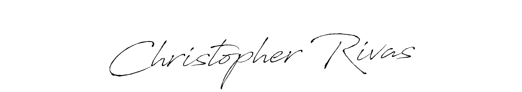 How to make Christopher Rivas name signature. Use Antro_Vectra style for creating short signs online. This is the latest handwritten sign. Christopher Rivas signature style 6 images and pictures png