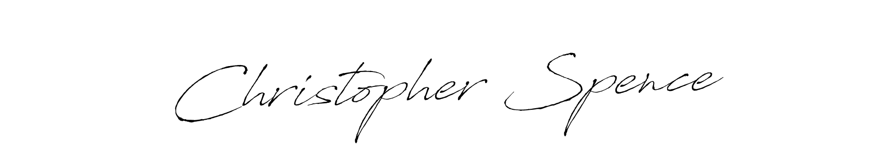 Christopher Spence stylish signature style. Best Handwritten Sign (Antro_Vectra) for my name. Handwritten Signature Collection Ideas for my name Christopher Spence. Christopher Spence signature style 6 images and pictures png