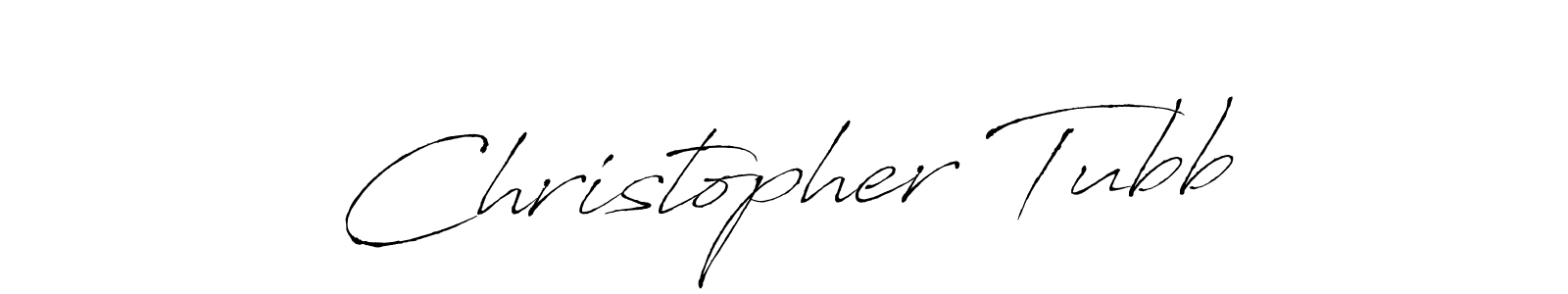 Create a beautiful signature design for name Christopher Tubb. With this signature (Antro_Vectra) fonts, you can make a handwritten signature for free. Christopher Tubb signature style 6 images and pictures png