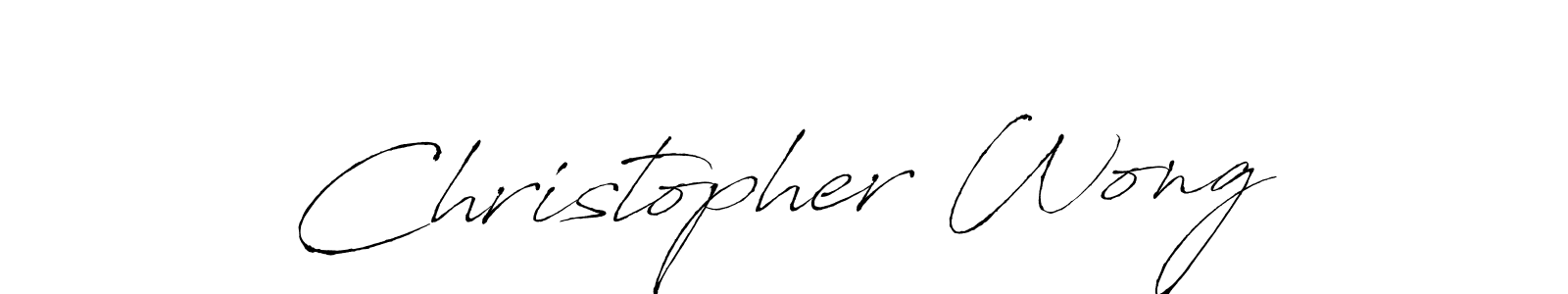 You should practise on your own different ways (Antro_Vectra) to write your name (Christopher Wong) in signature. don't let someone else do it for you. Christopher Wong signature style 6 images and pictures png