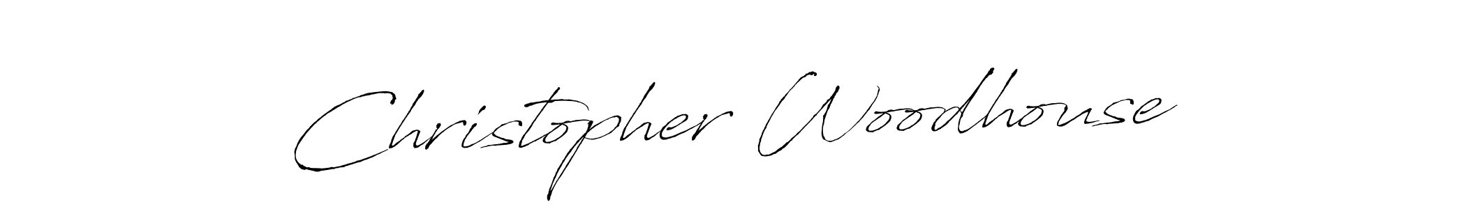 Christopher Woodhouse stylish signature style. Best Handwritten Sign (Antro_Vectra) for my name. Handwritten Signature Collection Ideas for my name Christopher Woodhouse. Christopher Woodhouse signature style 6 images and pictures png