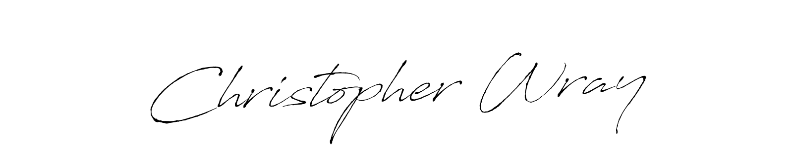 Use a signature maker to create a handwritten signature online. With this signature software, you can design (Antro_Vectra) your own signature for name Christopher Wray. Christopher Wray signature style 6 images and pictures png