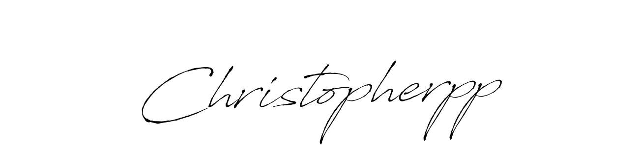 Design your own signature with our free online signature maker. With this signature software, you can create a handwritten (Antro_Vectra) signature for name Christopherpp. Christopherpp signature style 6 images and pictures png