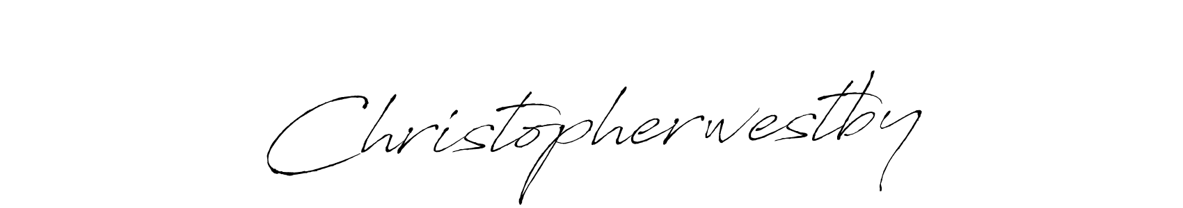 Make a beautiful signature design for name Christopherwestby. With this signature (Antro_Vectra) style, you can create a handwritten signature for free. Christopherwestby signature style 6 images and pictures png