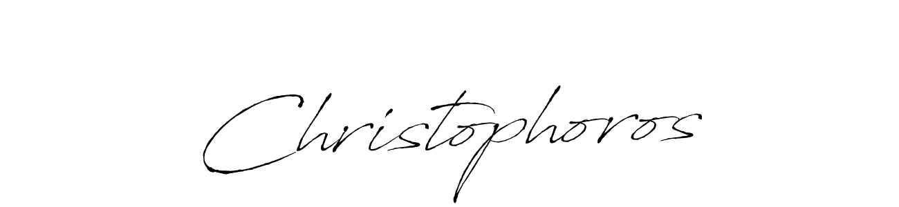 You should practise on your own different ways (Antro_Vectra) to write your name (Christophoros) in signature. don't let someone else do it for you. Christophoros signature style 6 images and pictures png