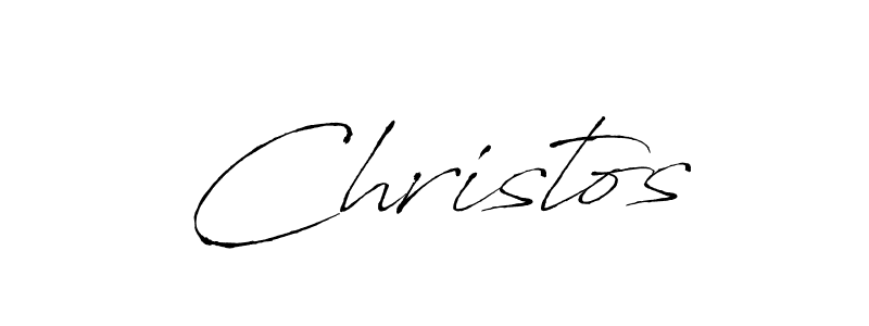 Design your own signature with our free online signature maker. With this signature software, you can create a handwritten (Antro_Vectra) signature for name Christos. Christos signature style 6 images and pictures png