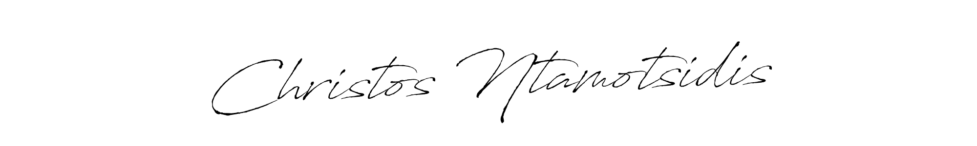 Make a beautiful signature design for name Christos Ntamotsidis. With this signature (Antro_Vectra) style, you can create a handwritten signature for free. Christos Ntamotsidis signature style 6 images and pictures png