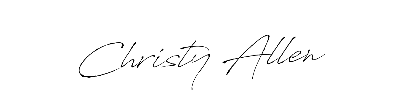 Christy Allen stylish signature style. Best Handwritten Sign (Antro_Vectra) for my name. Handwritten Signature Collection Ideas for my name Christy Allen. Christy Allen signature style 6 images and pictures png