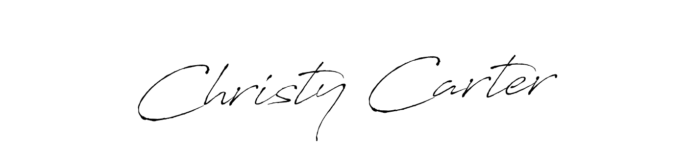 Christy Carter stylish signature style. Best Handwritten Sign (Antro_Vectra) for my name. Handwritten Signature Collection Ideas for my name Christy Carter. Christy Carter signature style 6 images and pictures png