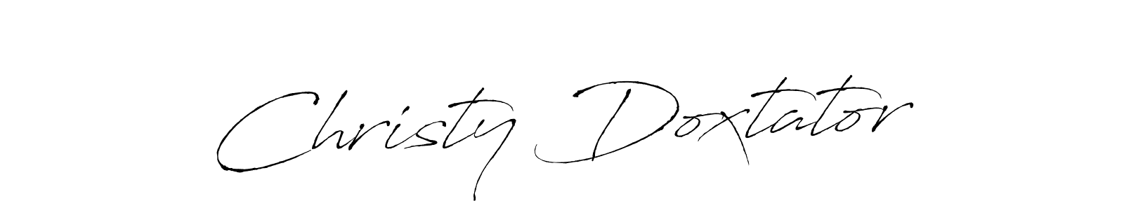 Use a signature maker to create a handwritten signature online. With this signature software, you can design (Antro_Vectra) your own signature for name Christy Doxtator. Christy Doxtator signature style 6 images and pictures png