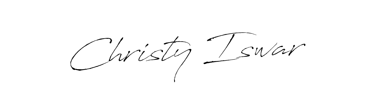 if you are searching for the best signature style for your name Christy Iswar. so please give up your signature search. here we have designed multiple signature styles  using Antro_Vectra. Christy Iswar signature style 6 images and pictures png