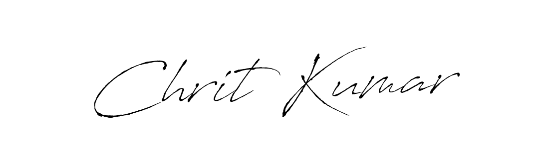 Chrit Kumar stylish signature style. Best Handwritten Sign (Antro_Vectra) for my name. Handwritten Signature Collection Ideas for my name Chrit Kumar. Chrit Kumar signature style 6 images and pictures png