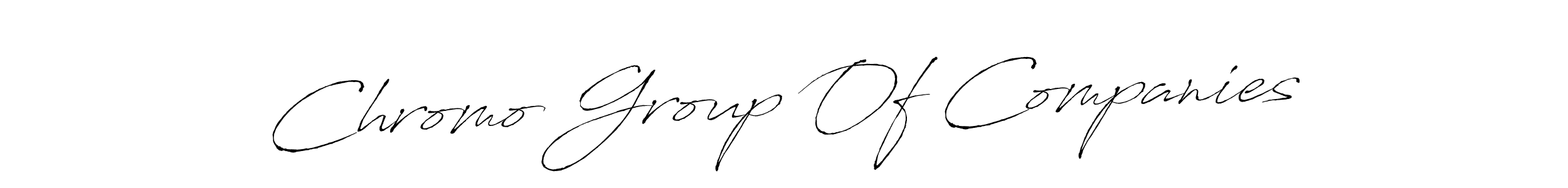 How to make Chromo Group Of Companies signature? Antro_Vectra is a professional autograph style. Create handwritten signature for Chromo Group Of Companies name. Chromo Group Of Companies signature style 6 images and pictures png