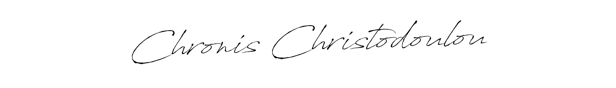 How to make Chronis Christodoulou name signature. Use Antro_Vectra style for creating short signs online. This is the latest handwritten sign. Chronis Christodoulou signature style 6 images and pictures png