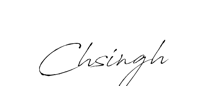 Design your own signature with our free online signature maker. With this signature software, you can create a handwritten (Antro_Vectra) signature for name Chsingh. Chsingh signature style 6 images and pictures png
