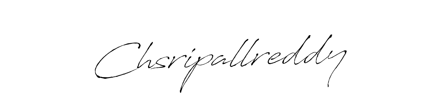Design your own signature with our free online signature maker. With this signature software, you can create a handwritten (Antro_Vectra) signature for name Chsripallreddy. Chsripallreddy signature style 6 images and pictures png