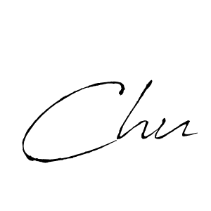 Chu stylish signature style. Best Handwritten Sign (Antro_Vectra) for my name. Handwritten Signature Collection Ideas for my name Chu. Chu signature style 6 images and pictures png
