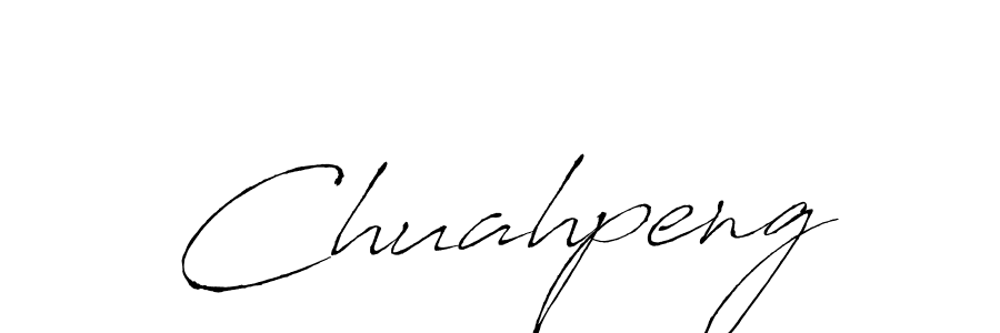 The best way (Antro_Vectra) to make a short signature is to pick only two or three words in your name. The name Chuahpeng include a total of six letters. For converting this name. Chuahpeng signature style 6 images and pictures png