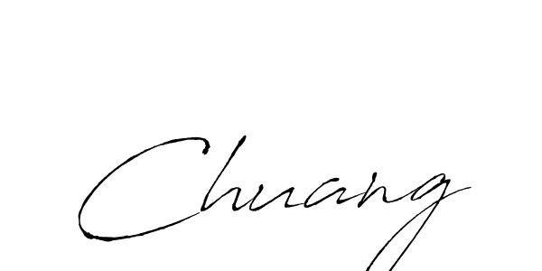 Make a beautiful signature design for name Chuang. With this signature (Antro_Vectra) style, you can create a handwritten signature for free. Chuang signature style 6 images and pictures png