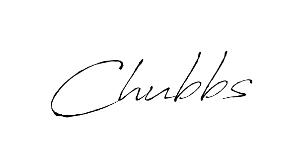 Make a beautiful signature design for name Chubbs. With this signature (Antro_Vectra) style, you can create a handwritten signature for free. Chubbs signature style 6 images and pictures png