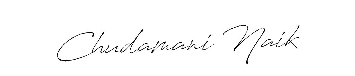 Create a beautiful signature design for name Chudamani Naik. With this signature (Antro_Vectra) fonts, you can make a handwritten signature for free. Chudamani Naik signature style 6 images and pictures png