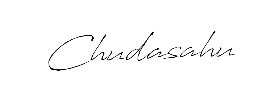 Make a beautiful signature design for name Chudasahu. With this signature (Antro_Vectra) style, you can create a handwritten signature for free. Chudasahu signature style 6 images and pictures png