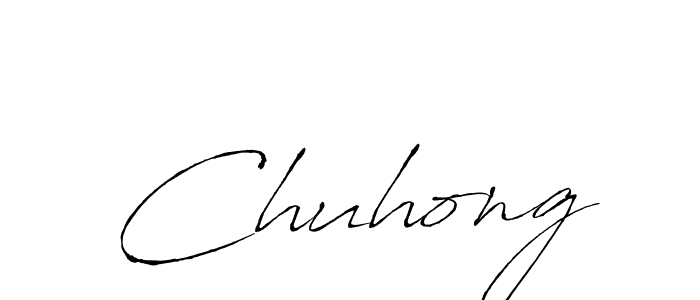 Use a signature maker to create a handwritten signature online. With this signature software, you can design (Antro_Vectra) your own signature for name Chuhong. Chuhong signature style 6 images and pictures png