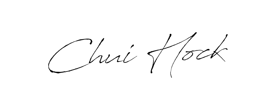 Make a beautiful signature design for name Chui Hock. With this signature (Antro_Vectra) style, you can create a handwritten signature for free. Chui Hock signature style 6 images and pictures png