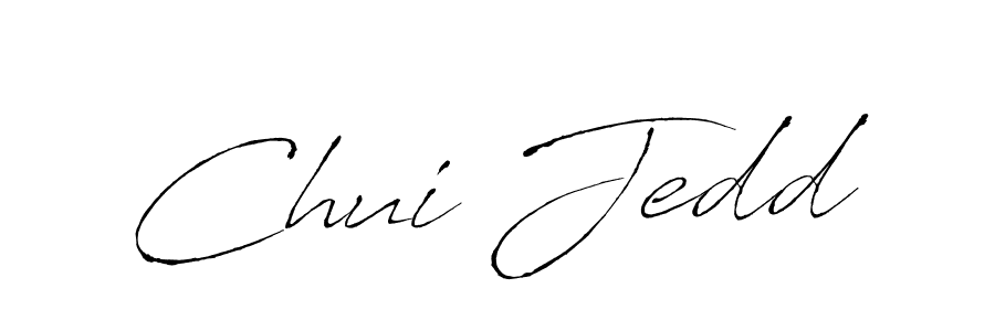 The best way (Antro_Vectra) to make a short signature is to pick only two or three words in your name. The name Chui Jedd include a total of six letters. For converting this name. Chui Jedd signature style 6 images and pictures png